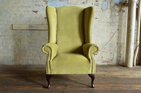 Chesterfield Sessel Fernseh Couch 1 Sitzer Sofa Stoff Textil Deko Couchen