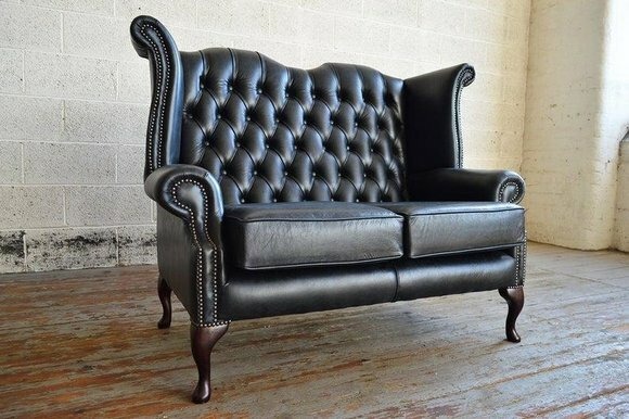 Chesterfield Sofa 2 Sitzer Polster Sofas Design Luxus Couch Ohrensessel