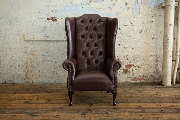 Chesterfield Ohrensessel Klassische Polstersofas Stuhl der Premium Klasse #130