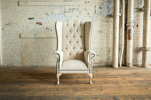 Ohrensessel 1 Sitzer Polstersofas Klassische Chesterfield der Premium