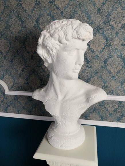 Design Adam Büste Figur Statue Skulpturen Figuren Dekoration 67,5 cm