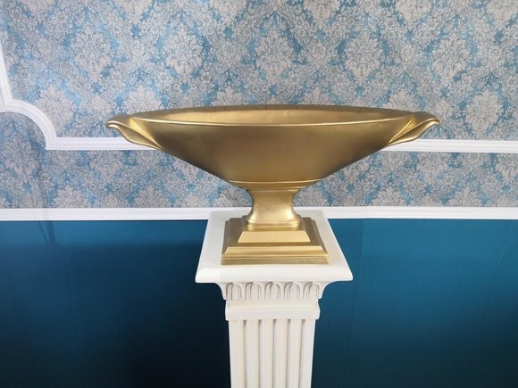 Design XXL Obst Schale Vase Ellipse Dekor Vasen Antik Stil Schalen Raum