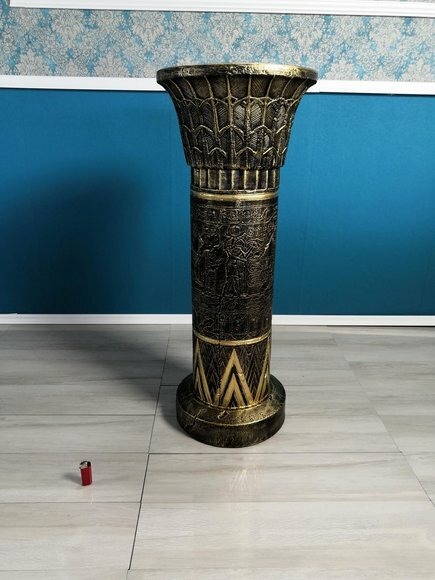 Medusa Säule Römische Säulen Marmor Skulptur Figur Deko Ständer