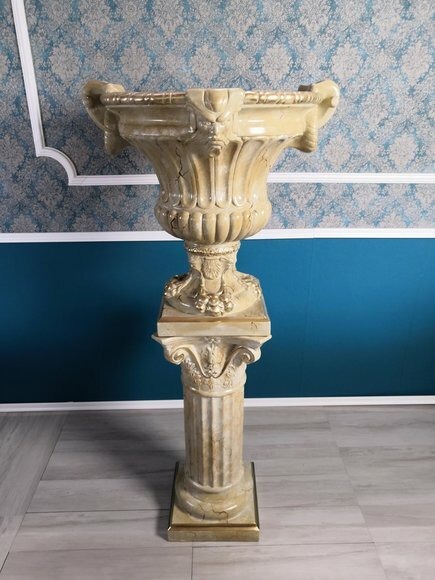 XXL Vase Tisch Dekoration Deko Vasen 69cm Antik Stil Skulptur Figur