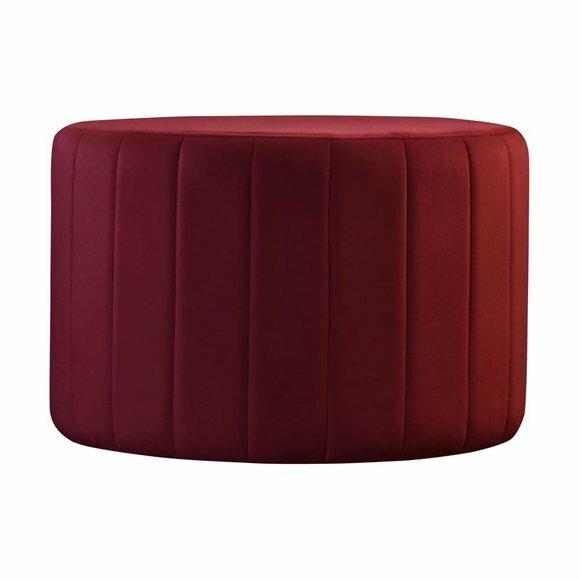 Pouf Fußhocker Rund Sitz Hocker Polsterhocker Sitzhocker Badhocker Puff