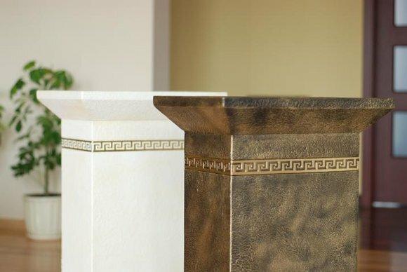 Medusa Säule Kolumne Griechische Säulen Statue Skulptur Design Antik