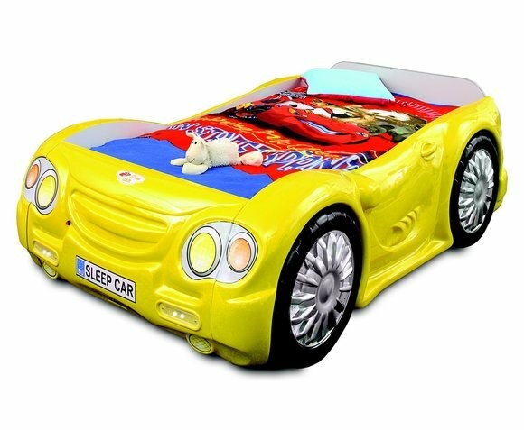 Rennwagen Auto Bett Matratze Kinderbett Autobett Deko Kinderzimmer Betten