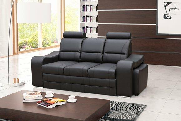 3 Sitzer Sofa Couch Polster Couchen Sofas 3 Sitzer mit Hocker Garnitur Polster