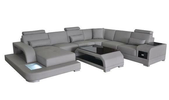 Eck Sofa Polster Couch Sitz Ecke Leder Garnitur Moderne U Form