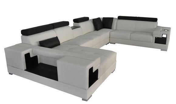 Ledersofa Eck Sofa Couch Wohnlandschaft Sofas Couchen Garnitur Design