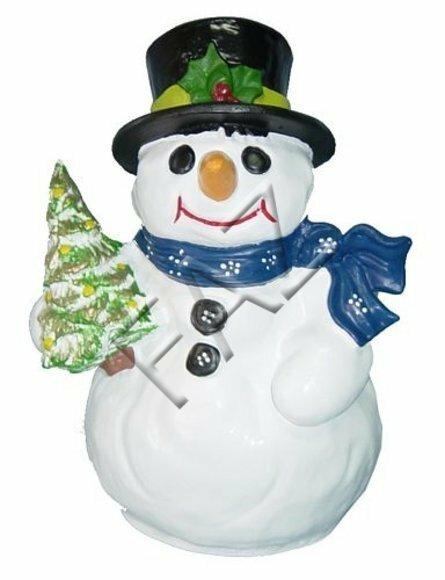 Design Schneemann Figur Skulptur Figuren Steinfigur Beton Dekoration