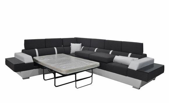 Ledersofa Couch Wohnlandschaft Eck Garnitur Design Deko Modern Sofa L-Form