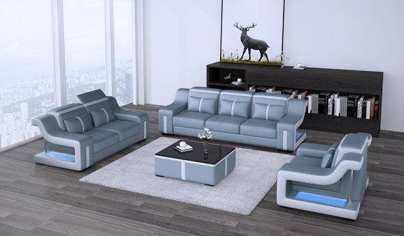 Design Modern Couchgarnitur Sofagarnitur Set Wohnzimmer Set 3+2+1 + Couchtisch