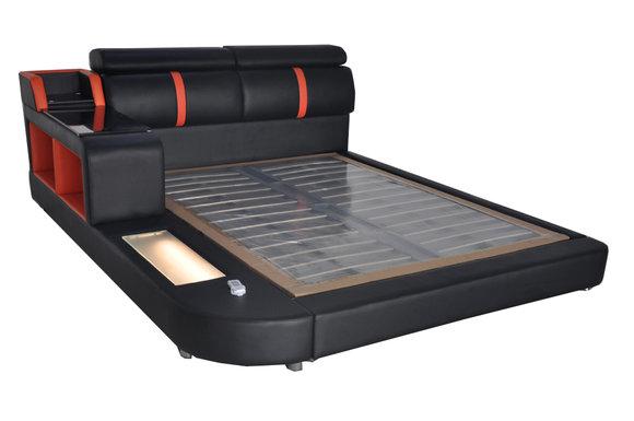Design Luxus Bett Polster Ehe Moderne Hotel Leder Betten 140/160/180/200