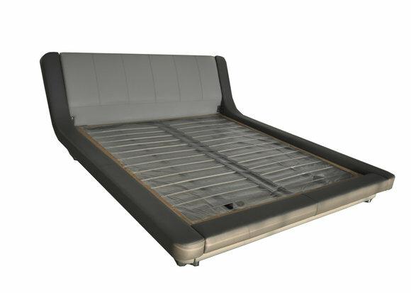 Doppel Luxus Design Hotel Leder Bett Polster Betten Moderne Multifunktion