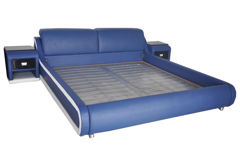 Doppel Luxus Design Leder Bett Polster Hotel Betten Moderne Multifunktion