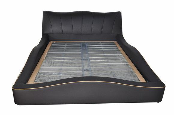Luxus Design Leder Polster Hotel Bett Rahmen Gestell Moderne Betten
