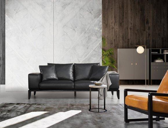 Dreisitzer Couch Polster Design Sofa 3er Sitz Moderne Sofas Italien Möbel Neu