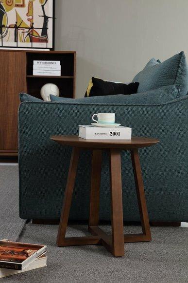 Design Couch Tisch Holz Sofa Rund Beistell Metall Italienische Möbel Neu
