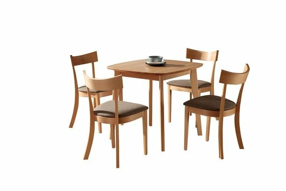 Italienische Möbel Designer Holz Tisch Sitz Polster Ess Zimmer 4x Stuhl