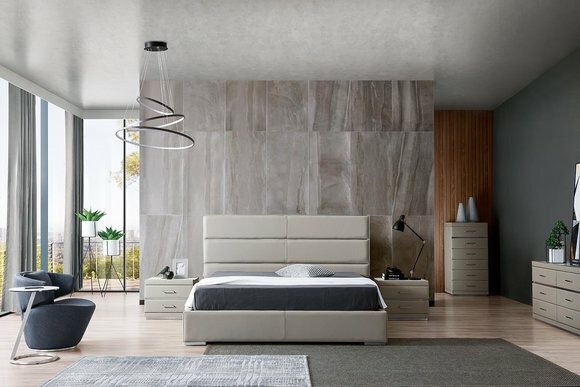 Bett Polster Design Luxus Doppel Hotel Ehe 180x200cm Schlaf Zimmer Beige