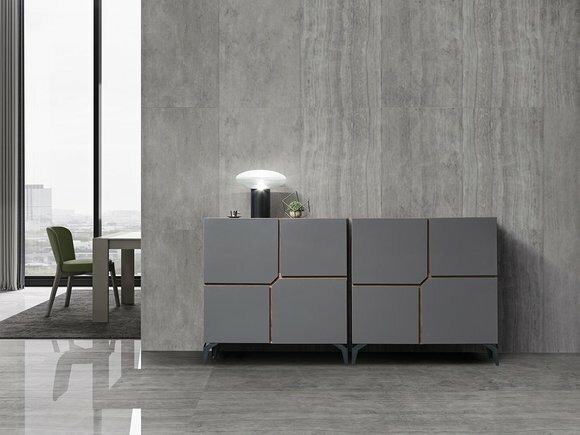 XXL Doppel 2er Kommode Beton Design Kommoden Side Board Low