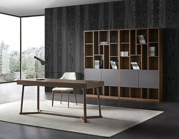 Design Büro Office Kanzlei Tisch Regal Akten Schrank Schreib Tische