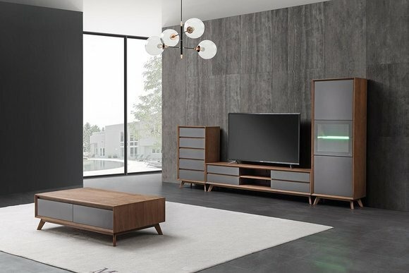 Wohnwand Schrank Moderne Design RTV Schränke Multifunktions Tisch