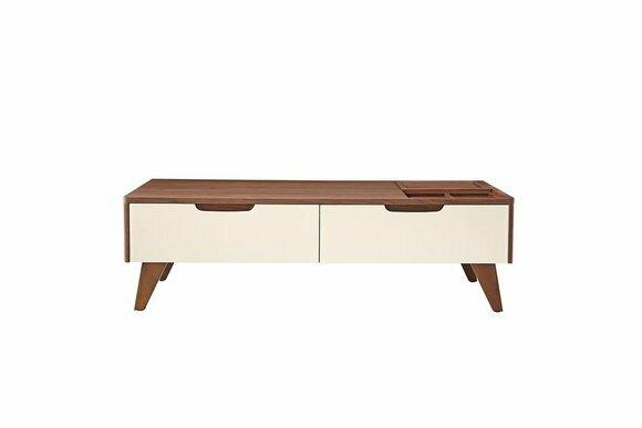 TV-Möbel Schrankwände Regal Wohn Wand Side Low Board Regale Dekor Holz