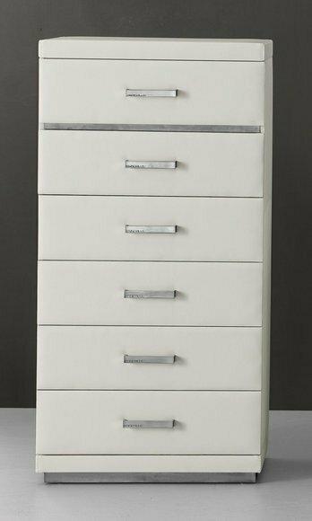 XXL Leder Sideboard Kommode 6 Schubladen Schränke Schrank