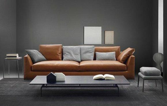Sofa Dreisitzer Couch Polster Design Sofas Zimmer Möbel Moderne Leder