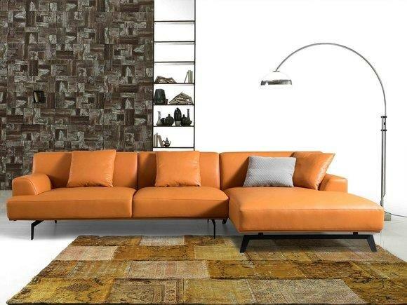 Leder Couch Wohnlandschaft Eck Garnitur Design Modern Sofa Deko L-Form