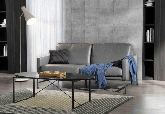 Luxus Designer Sitz Garnitur Sofa Couch Polster Set Leder 2+1+1 Couchen