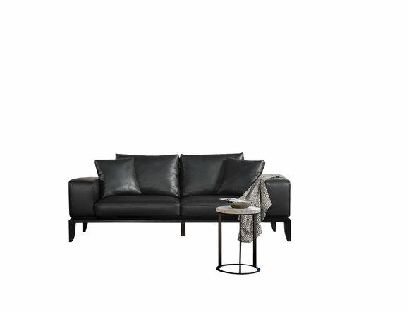 Zweisitzer Couch Polster Design Sofa 2er Sitz Zimmer Grau Moderne Couchen