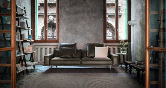 Sofa Dreisitzer Couch Polster Design Sitz Zimmer Möbel Moderne Leder 3er