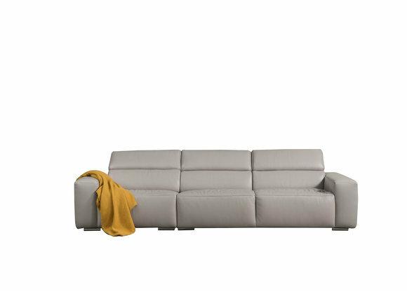 Italienische Designer Dreisitzer Couch Polster Leder Sofa 3er Möbel