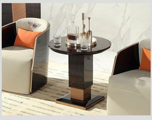 Club Tisch Beistell Tische Couch Sofa Holz Kaffee Designer Luxus Deko Holz