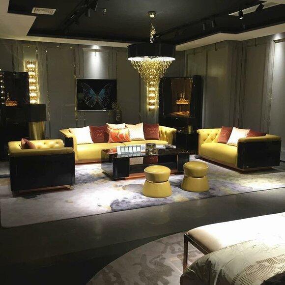 Designer Garnitur Sofa Couch Set Polster Sitz Set 3+2+1 Sofas Couchen