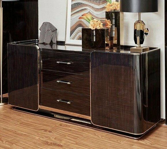 XXL Kommode Sideboard Holz Schrank Anrichte Italienische design luxus