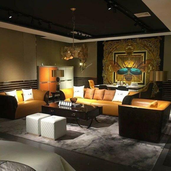 Klassische Design Couch Sitz Polster Komplett Set Garnitur 3+2+1 Leder