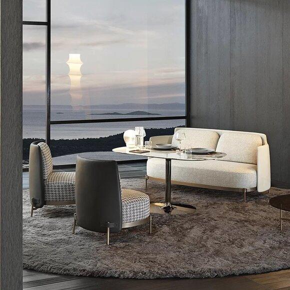 Luxus samt Sofa Couch Polster Sitz Garnitur 211 Komplett Set Designer Sofas Neu