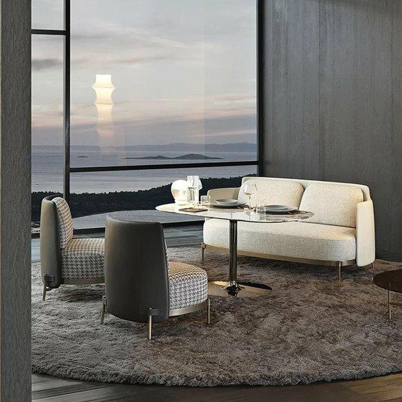 Design Lounge Club Sofa Couch Polster Sitz Garnitur 321 Garnituren Italy