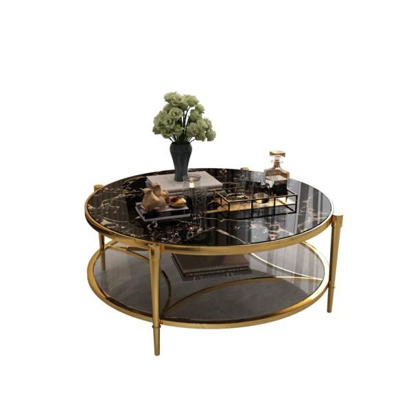 Couch Tisch Glas Sofa Rund Beistell Designer Runde Tische Metall Italien