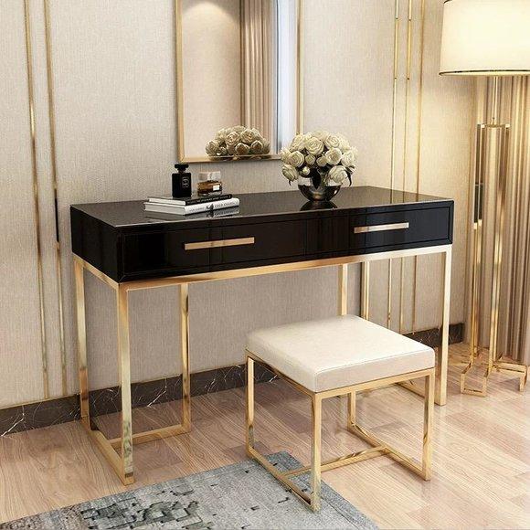 Designer Schmink Tische Konsolen Tisch Kommode Holz Side Board Schrank