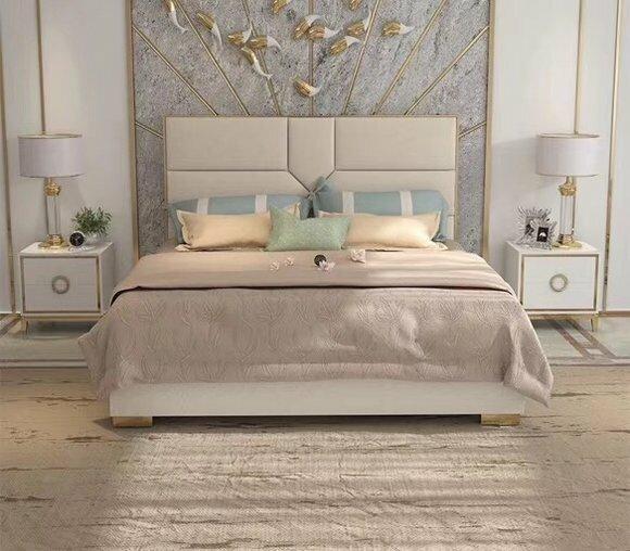 Bett Polster Design Luxus Hotel Betten Ehe 180x200cm Schlaf Zimmer