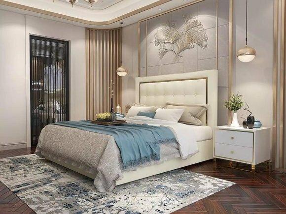 Bett Polster Design Luxus Doppel Hotel Betten Ehe Deko 180x200cm Schlaf