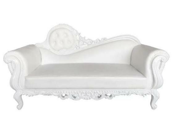 Liege Thron Chaiselongue Königlicher Polster Chesterfield Samt Antik Stil