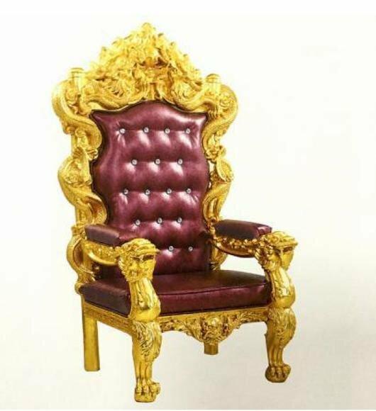 Thron Sessel Chesterfield Königlicher Polster Samt 1 Sitzer Antik Stil Stühle
