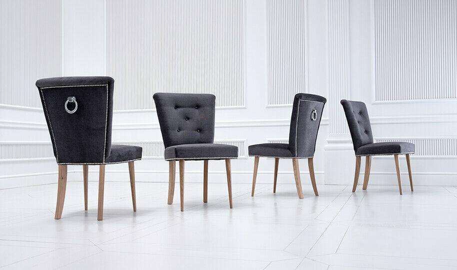 Chesterfield Stuhl Set Gruppe 2x Lehnstuhl Stühle Garnitur Sitz Polster