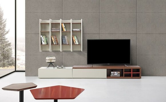 Wandregal Regal Bücherschrank Bücherregal Wohnwand Wohnzimmer